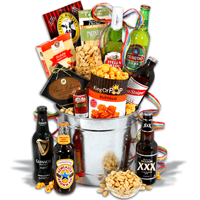 Cesta de Presente Around The World 6 Cervejas